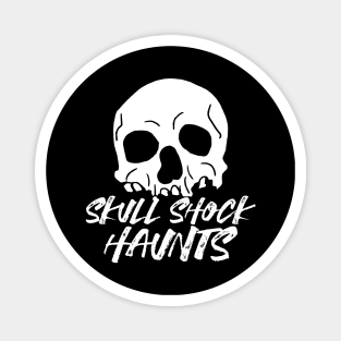 Haunting Shadows: Striking Halloween Skull Design Magnet